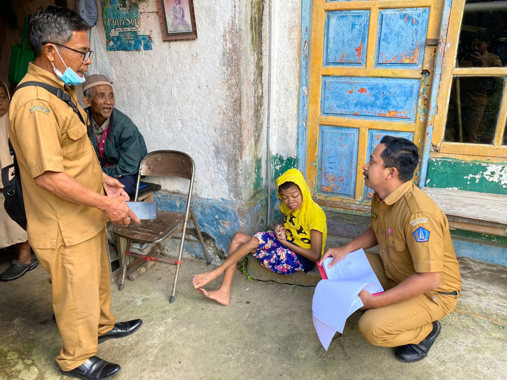 Survei Ke Lapangan, Pendataan Penyandang Disabilitas Atau PMKS di Br Dinas Angantiga,Desa Petang